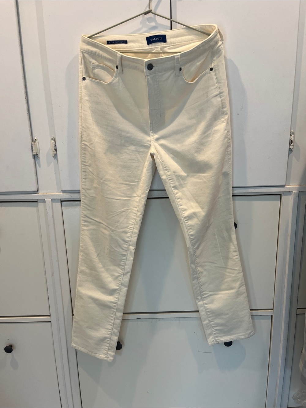 Talbots Cream Ivory Corduroy sz 8 (#2)